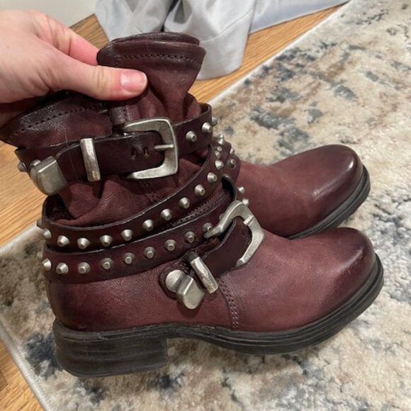 A.S.98 Burgundy Boots EU36 - Picture 3 of 4